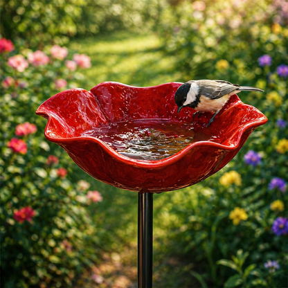 Vogelblüten – Vogeltränke in Blütenform | 2er-Set
